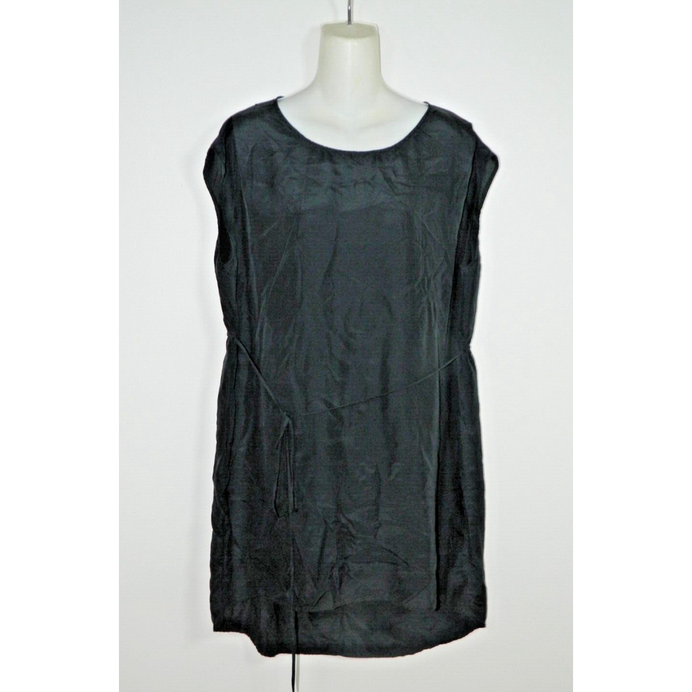 Brochu Walker Dress Size Small Black Silk String Belt Mini - Picture 6 of 7
